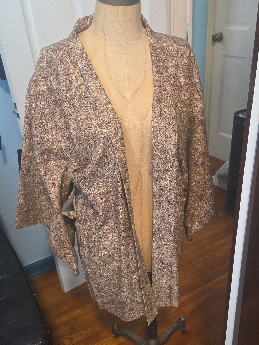 Kimono Jacket in Taupe Floral